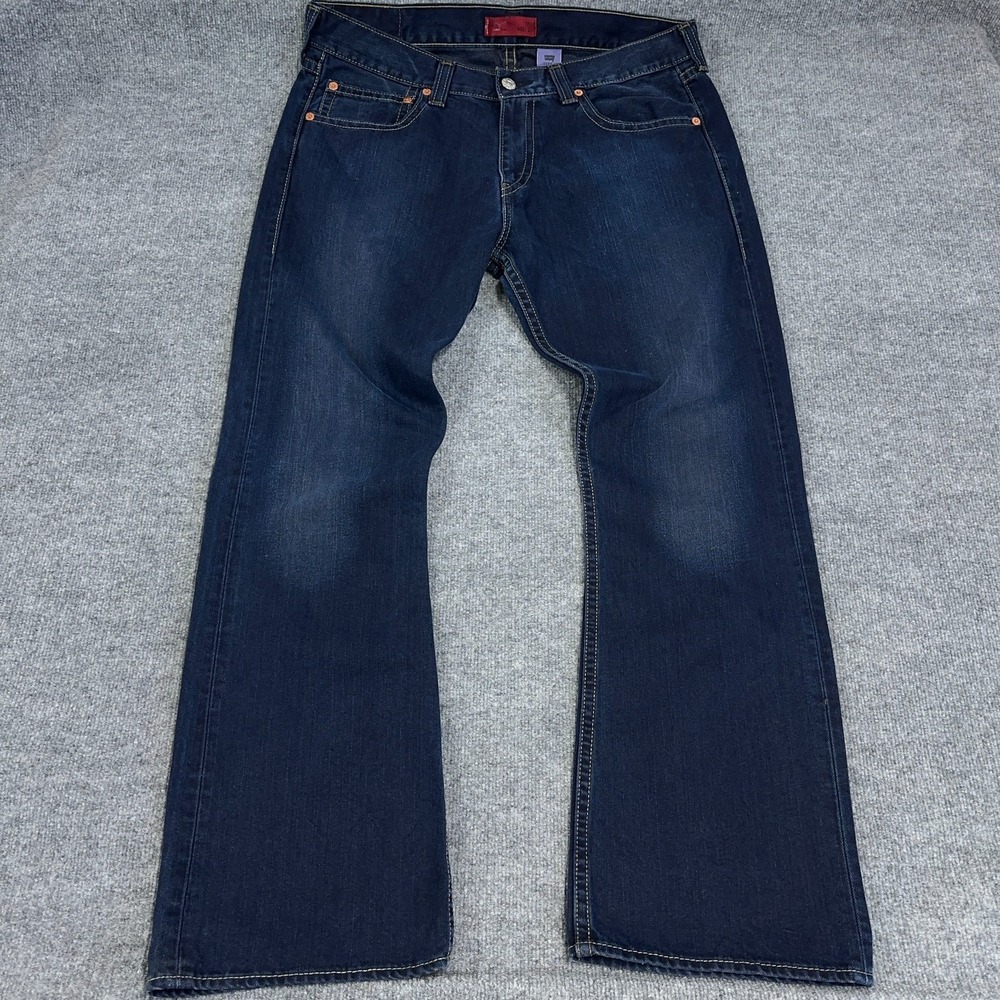 Vintage Levis Jeans Men 38x32 (FIT 40x33) Type 1 True Boot Cut Dark Wash Y2K